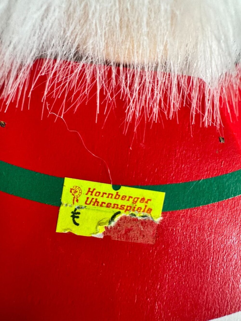 Vintage German Wood Pull Santa Ornament Hornberger Uhrenspiele Christmas Décor - Picture 4 of 7